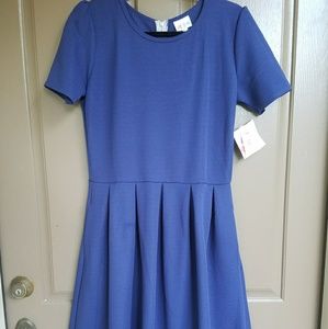 Lularoe Amelia dress Large new Blue
